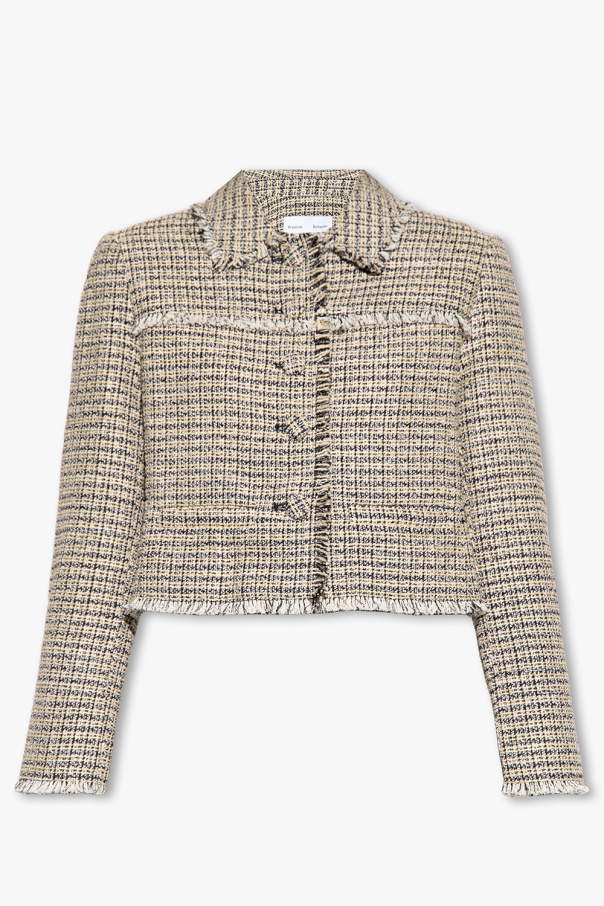 Cream Checked blazer Proenza Schouler White Label Proenza